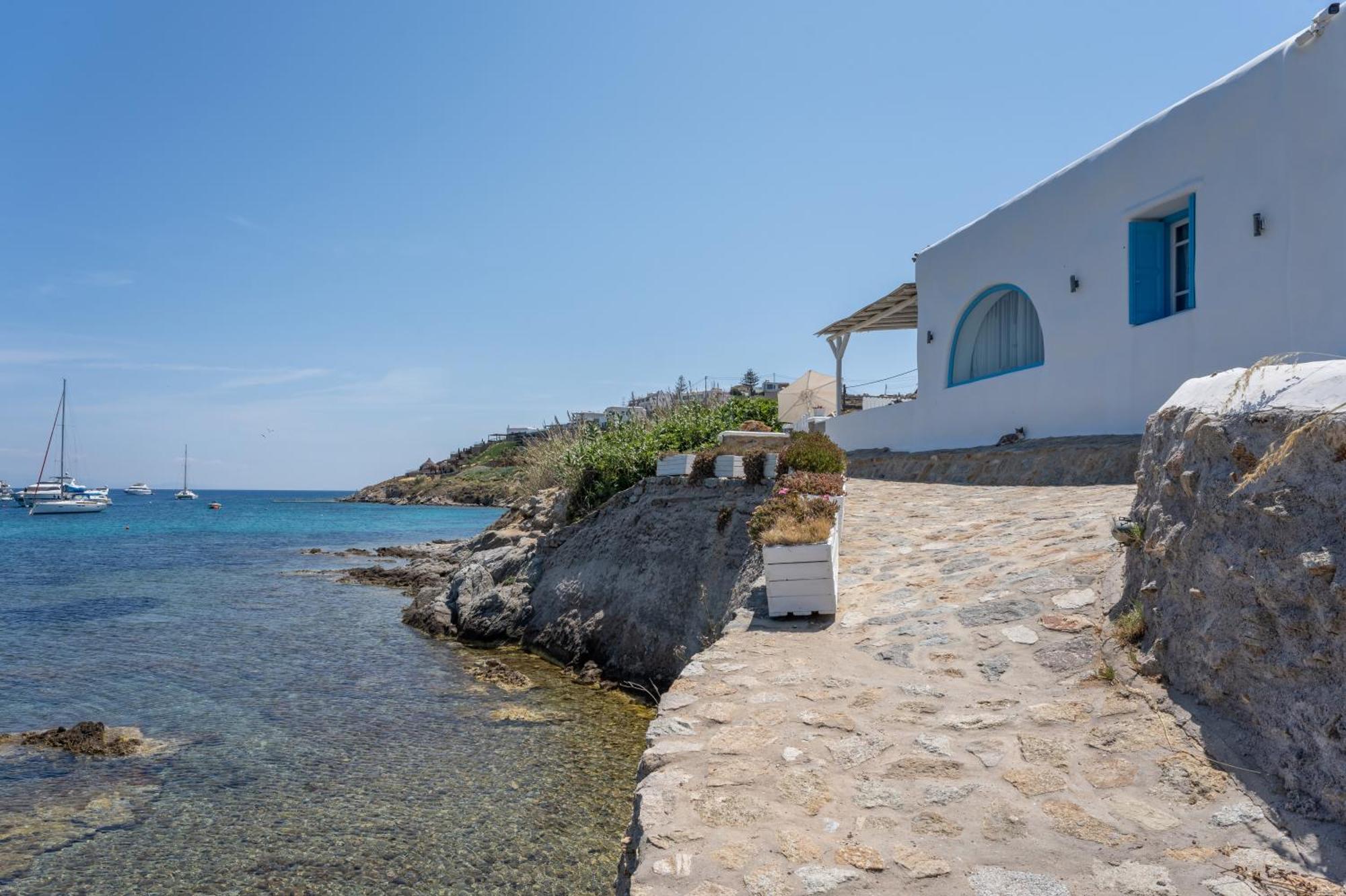 Luxury Sea House By Blue Waters Mykonos Villa Ornós Eksteriør bilde