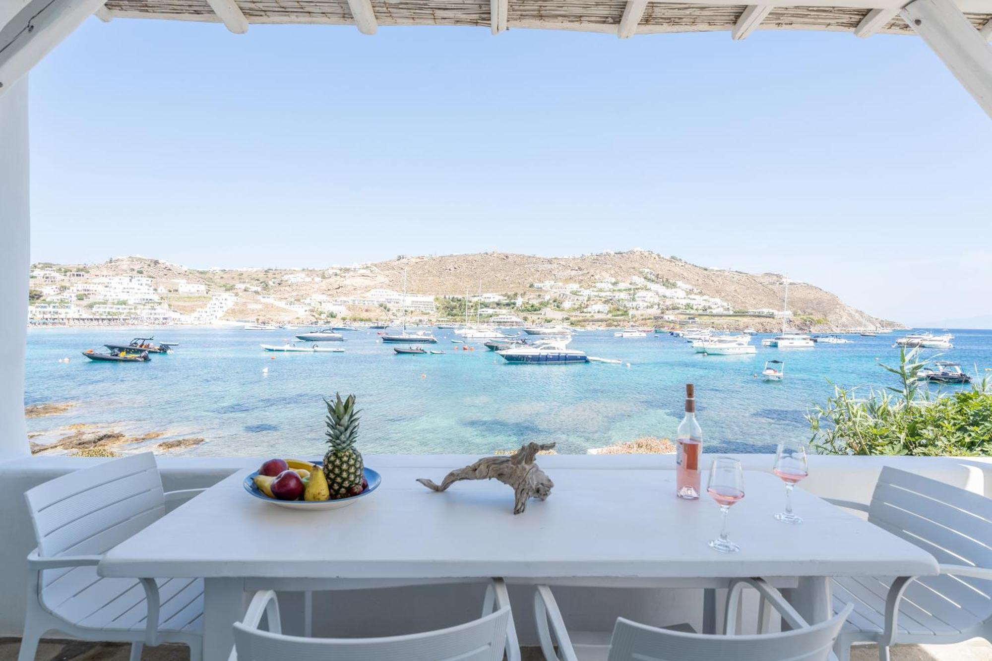 Luxury Sea House By Blue Waters Mykonos Villa Ornós Eksteriør bilde